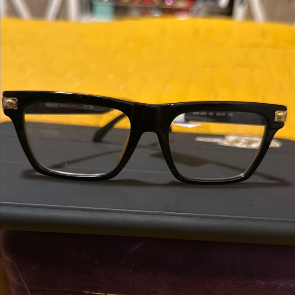 Versace Black Square Frame Glasses